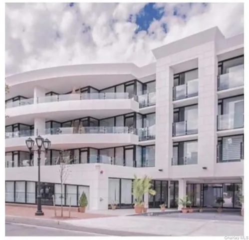 a living room with a large window