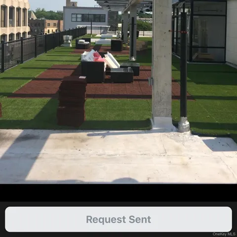 a view of outdoor space with garden