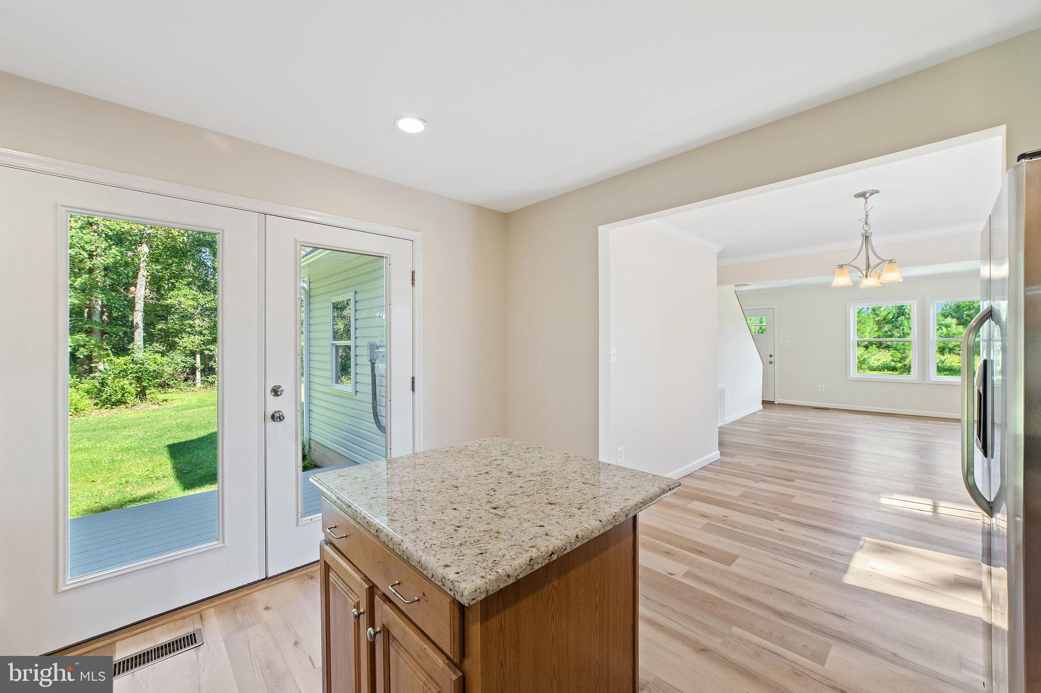 4338 Catlett Road Midland, VA 22728 - Photo 10 of 41 Kitchen Island & French Doors