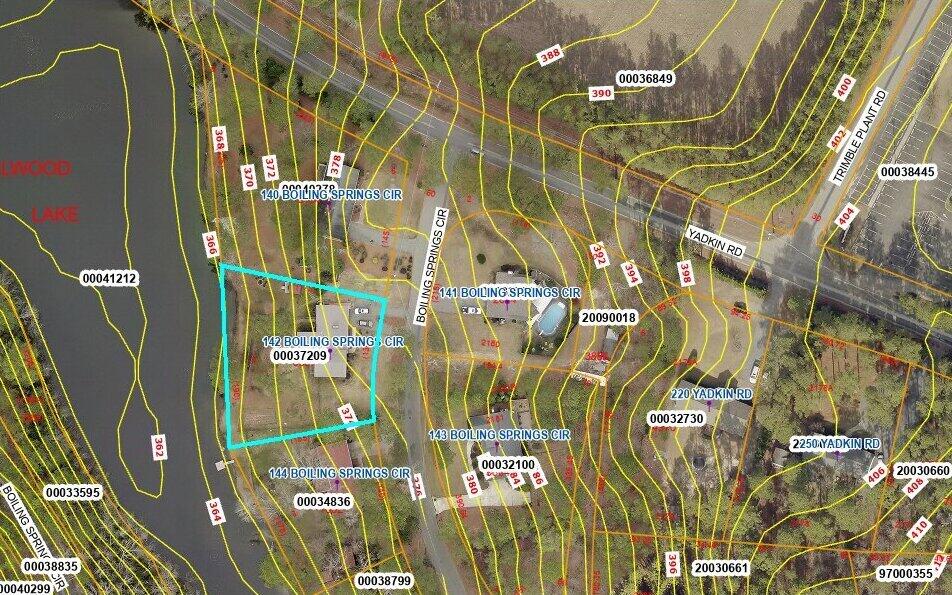 142 Boiling Spring Circle Southern Pines, NC 28387 - Photo 54 of 60 GIS Map Contour