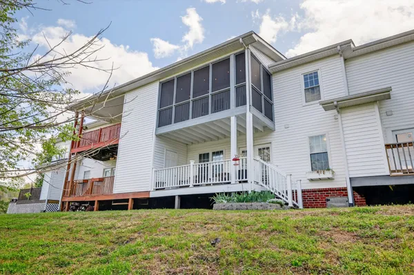 a bathroom with shower