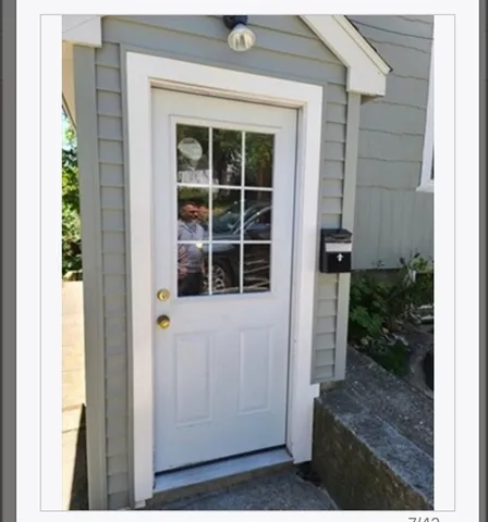 a view of front door