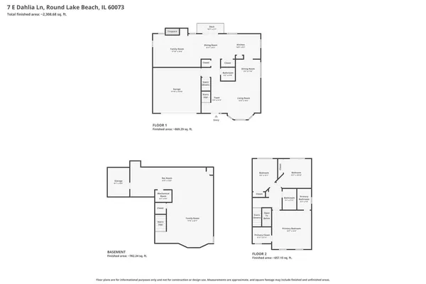 $375,000 | 7 East Dahlia Lane, Round Lake Beach, IL 60073