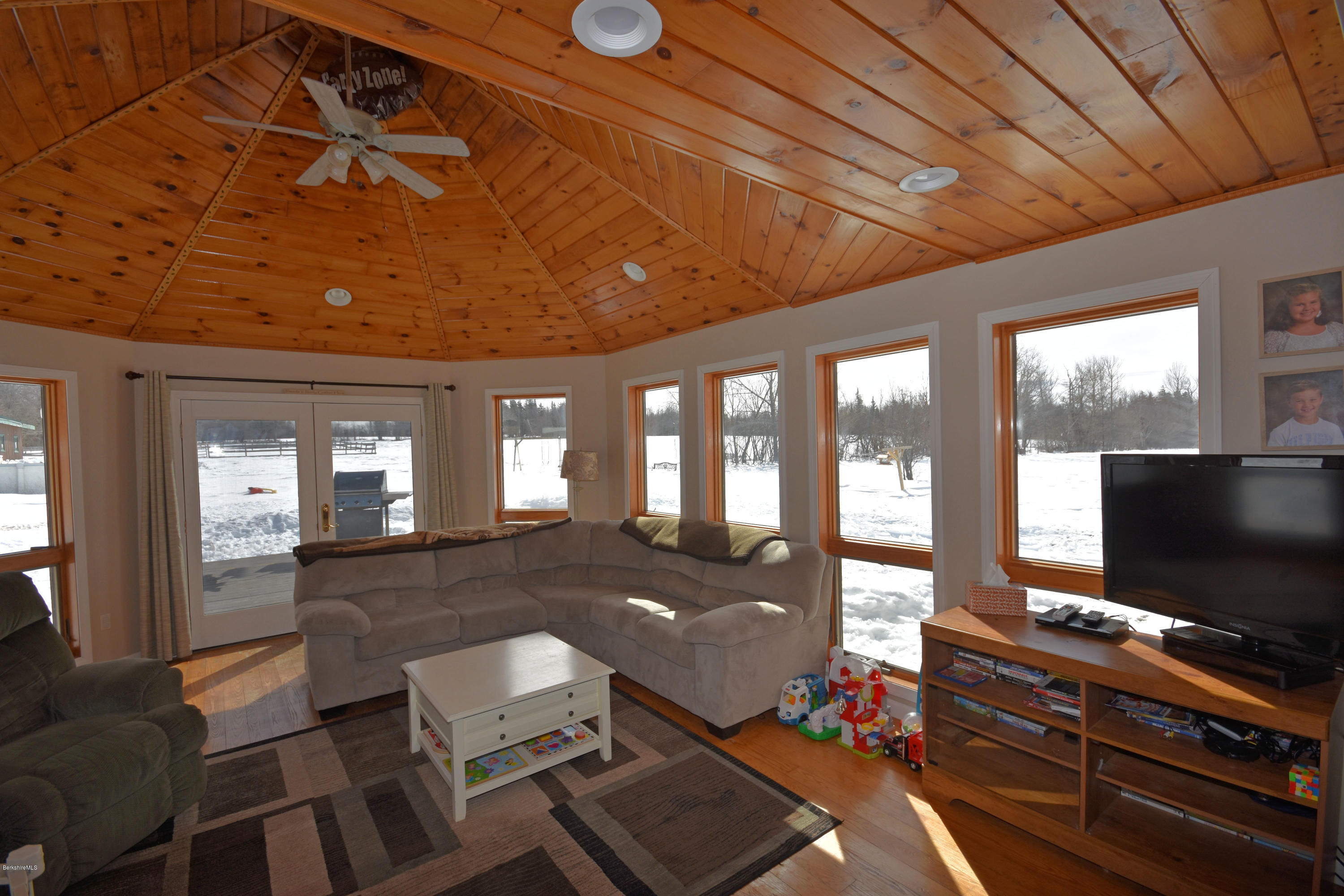 215 Windsor Road Savoy, MA 01256 - Photo 16 of 55 a living room with furniture and a flat screen tv