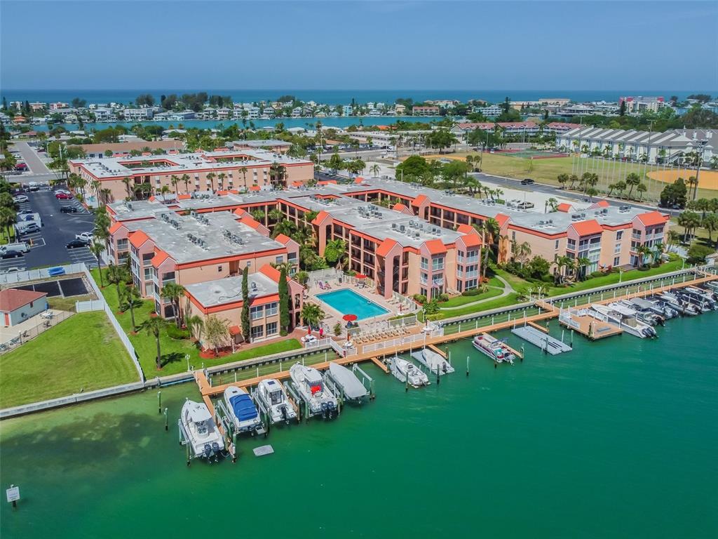 8931 Blind Pass Road, Unit 257 St. Pete Beach, FL 33706 - Photo 2 of 10 an aerial view of a city