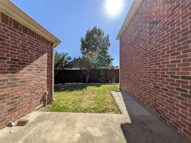 a view of small yard