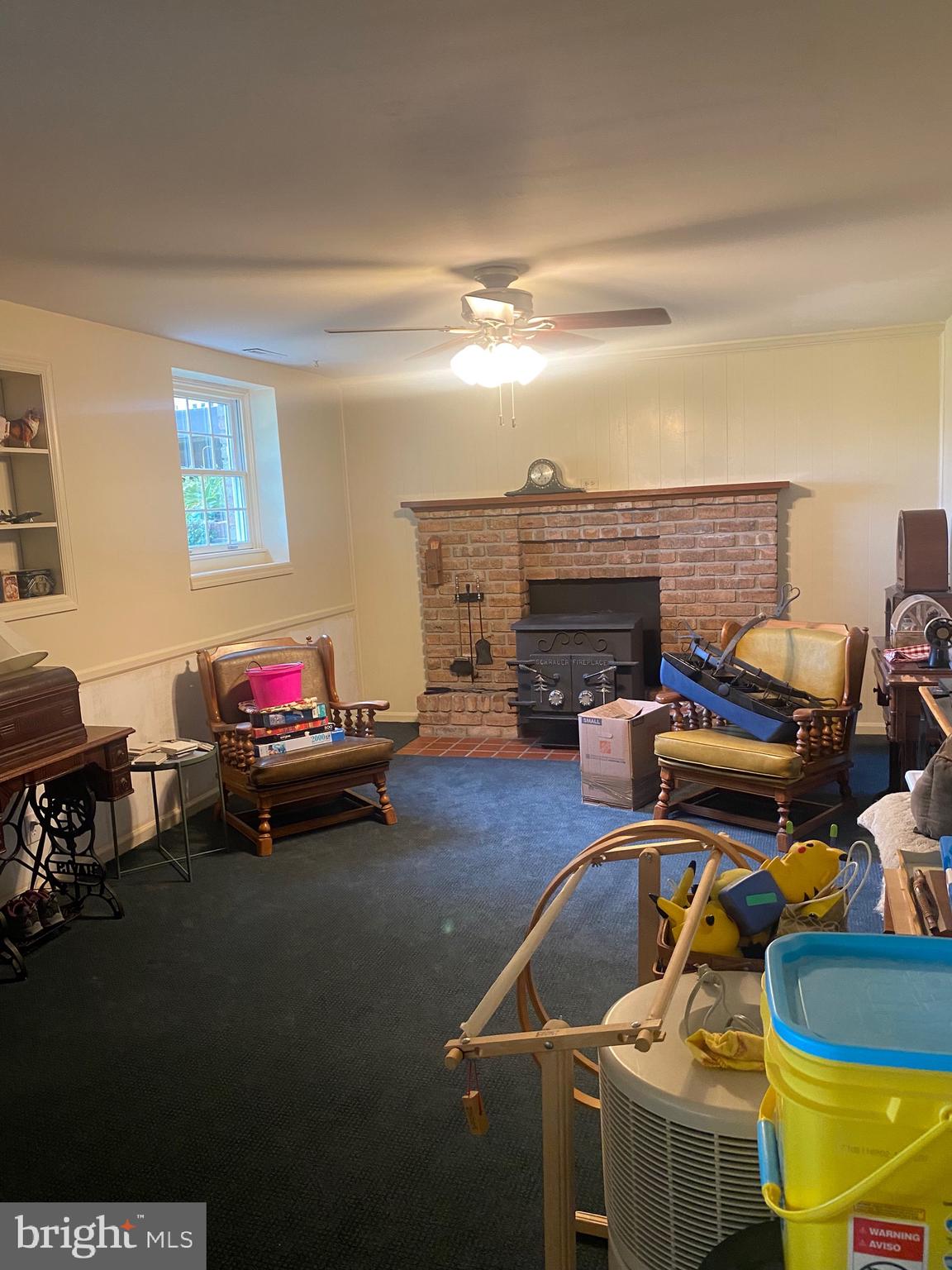 1512 Miller Road Westminster, MD 21158 - Photo 58 of 71 Lower Level Family Room wFireplace and Wood Stove