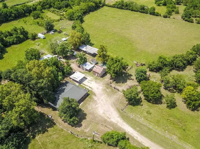 a view of a garden with an ocean