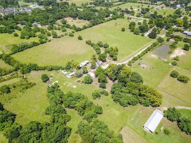 a view of a yard with plants and lake view