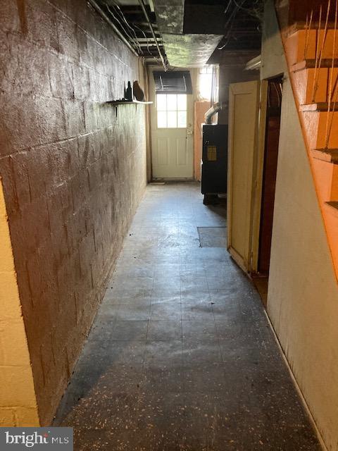 2859 Cushing Road Camden, NJ 08104 - Photo 12 of 13 Basement hall leading to Exit to Backyard