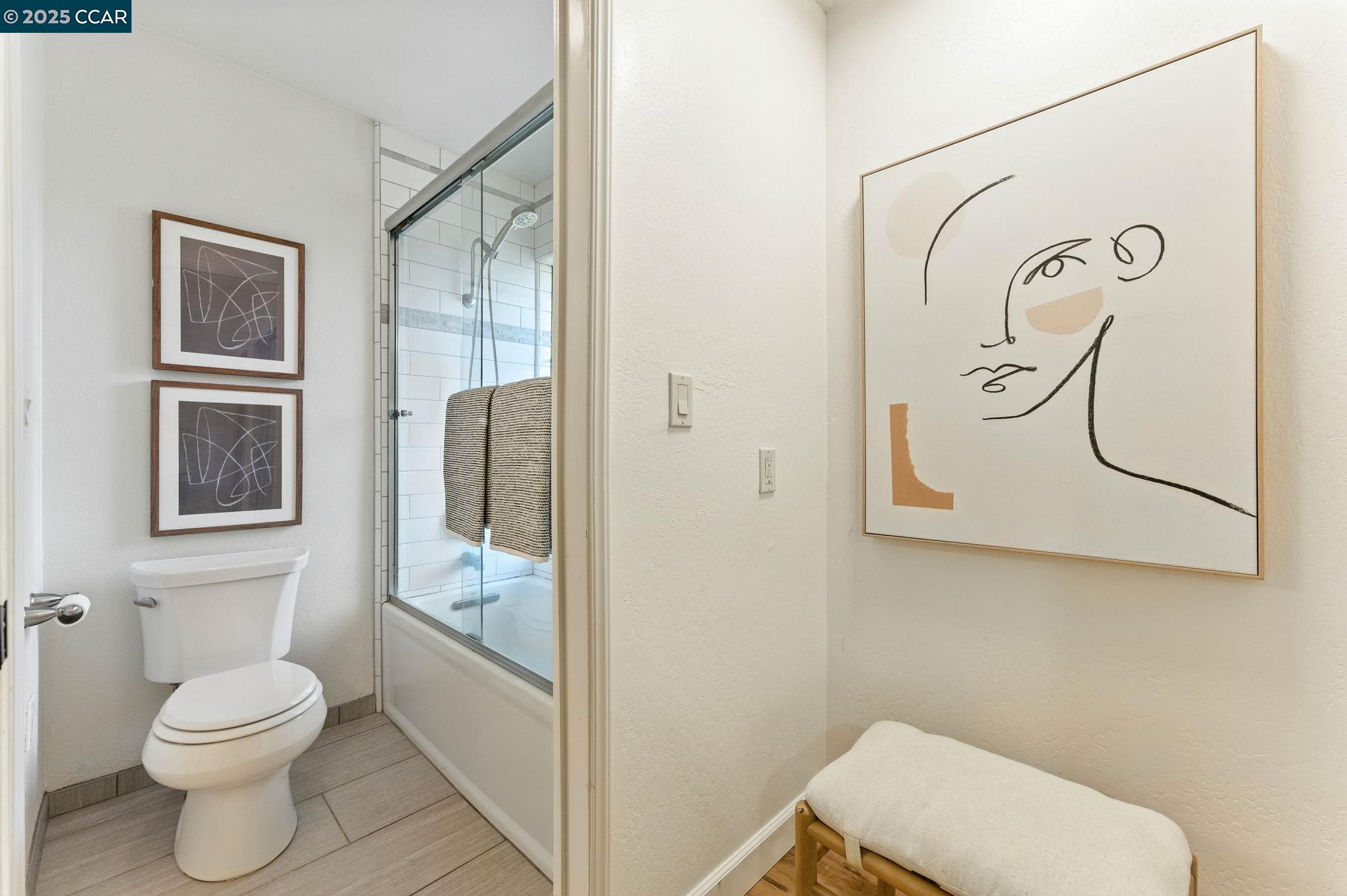 1660 San Luis Road Walnut Creek, CA 94597 - Photo 29 of 46 a bathroom with a toilet and a shower