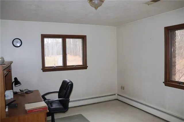 a workspace with a window