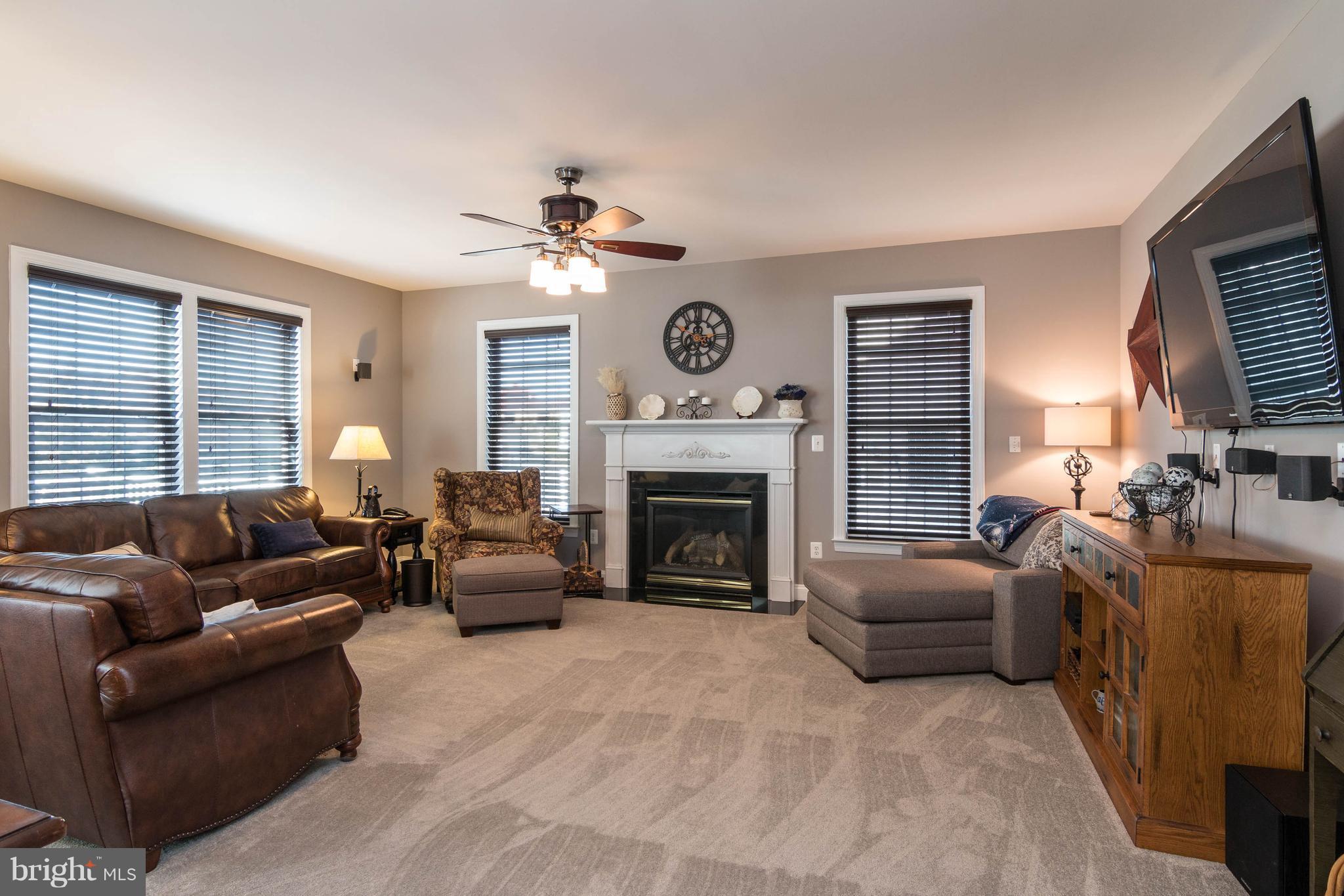 8316 Academy Road Ellicott City, MD 21043 - Photo 10 of 30 Gas fireplace, surround sound speakers convey