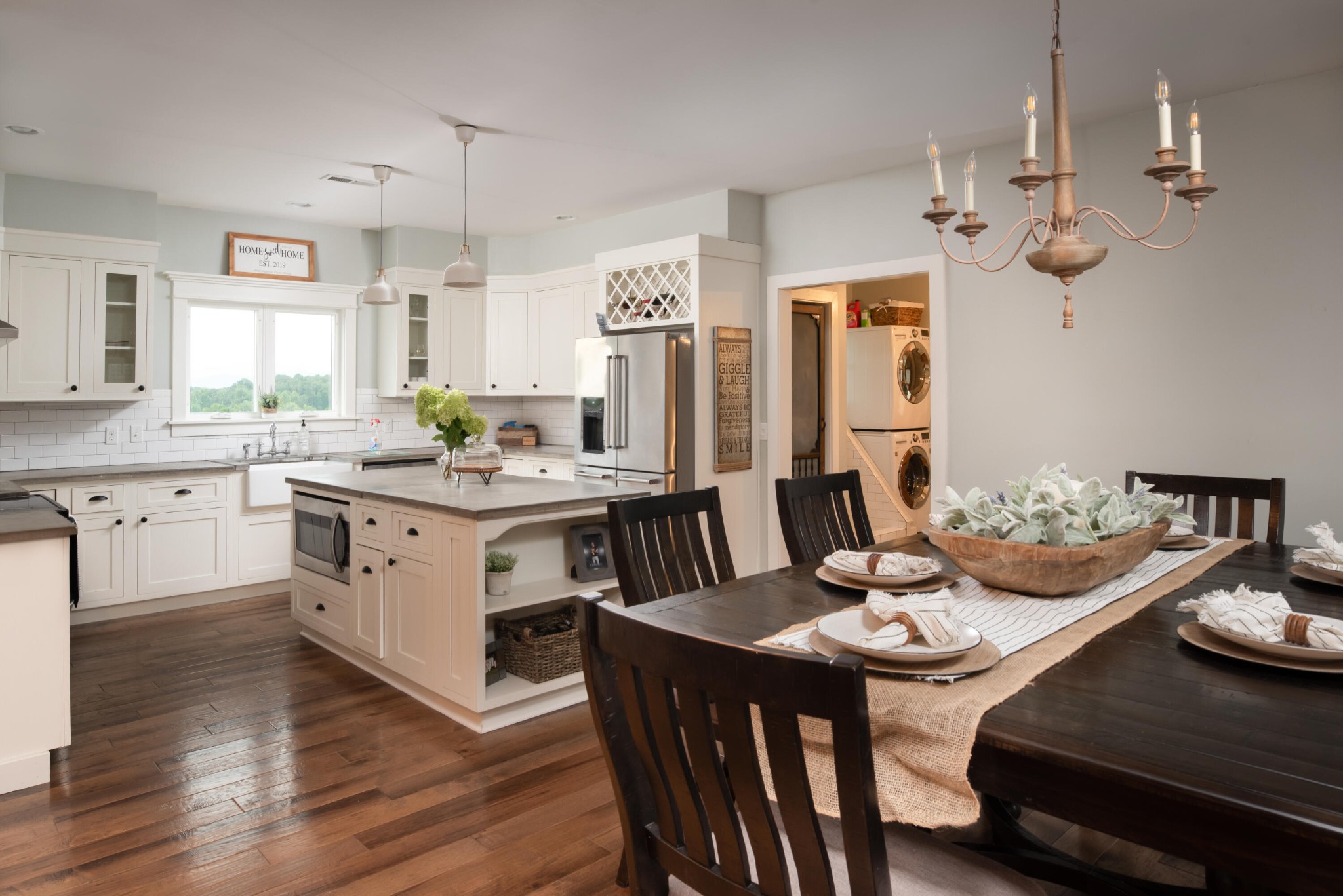 6925 Spring Place Road Southeast Old Fort, TN 37362 - Photo 20 of 46 a kitchen that has a table chairs and wooden floor