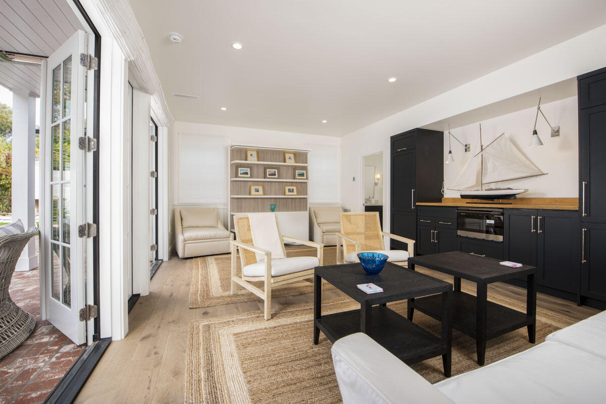 1112 Hill Road Montecito, CA 93108 - Photo 10 of 33 a living room with fireplace furniture and a table