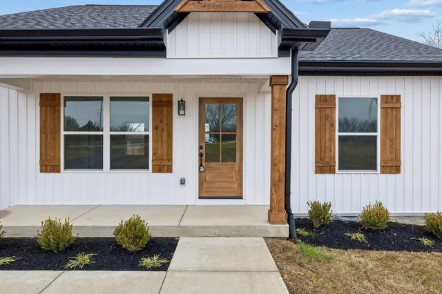 a front view of a house