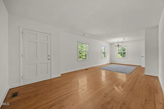 wooden floor in an empty room