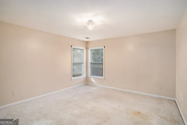 a view of an empty room