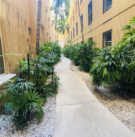 a plant that is in front of a building