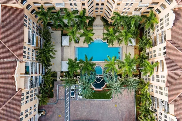 a building with trees in front of it