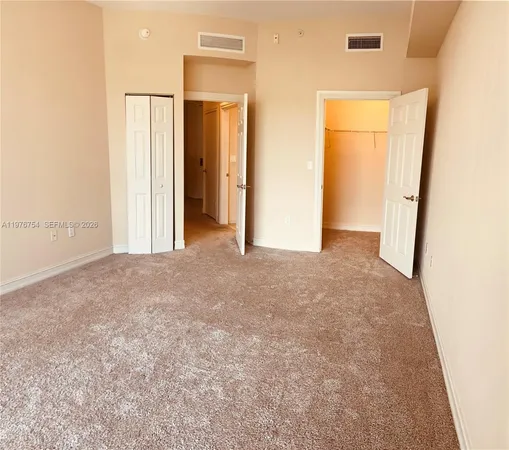 a view of a room with door