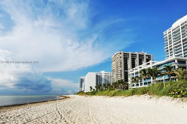 a front view of a multi story building