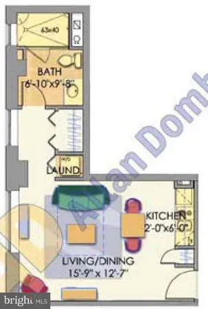 $1,525 | 1701-15 Locust Street, Unit 1817, Philadelphia, PA 19103