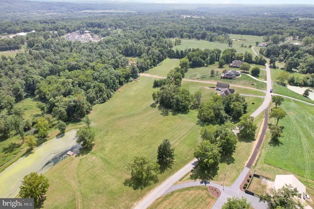 a view of a lake with a city
