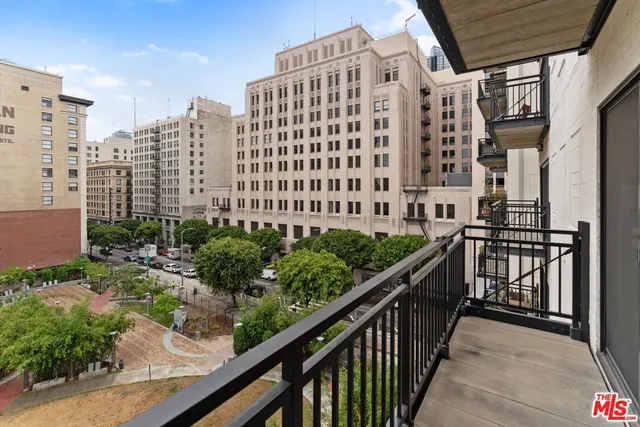 a view of a balcony with outdoor space