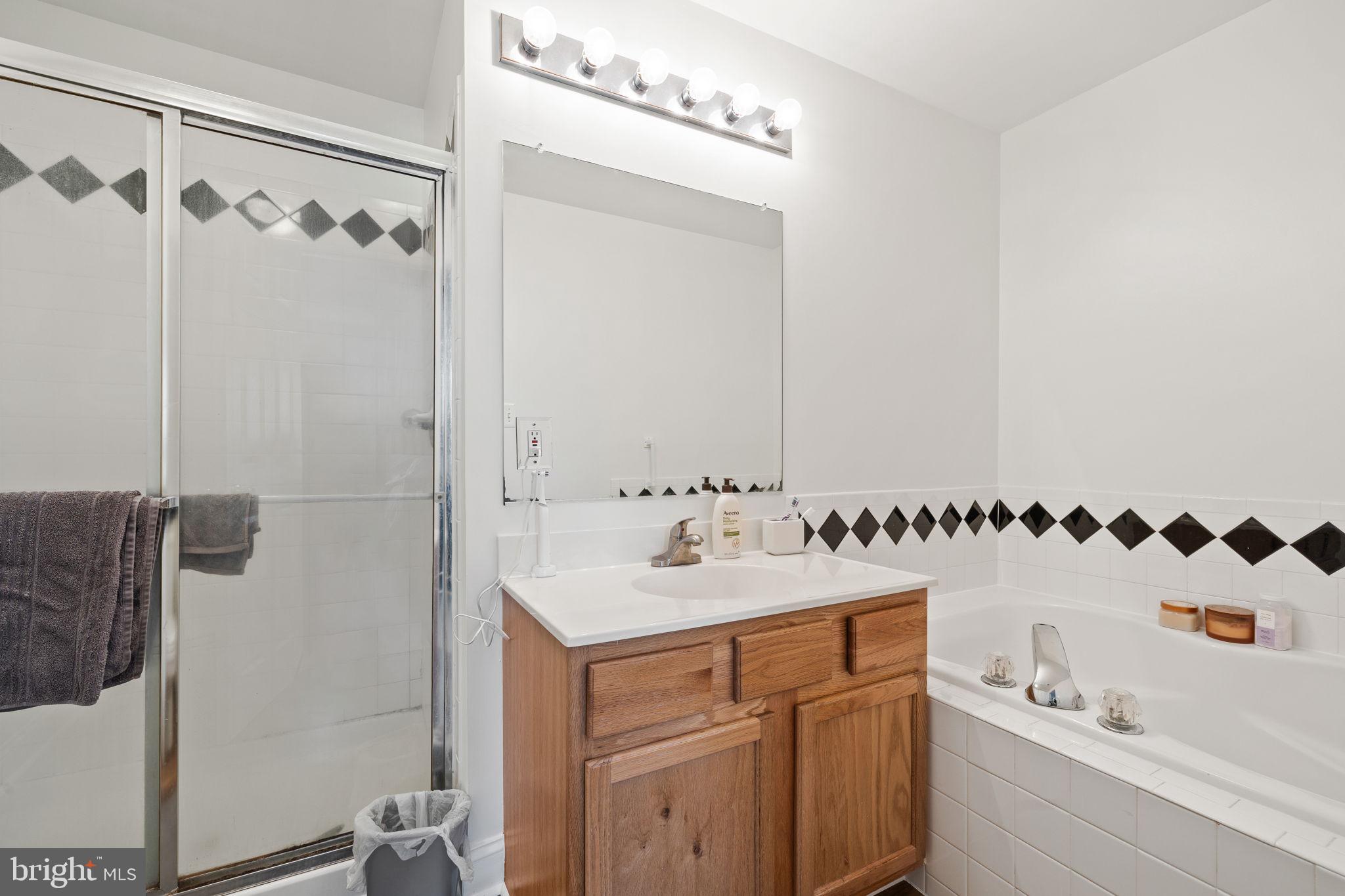 8777 Dunstable Loop Bristow, VA 20136 - Photo 12 of 25 a bathroom with a sink and a mirror