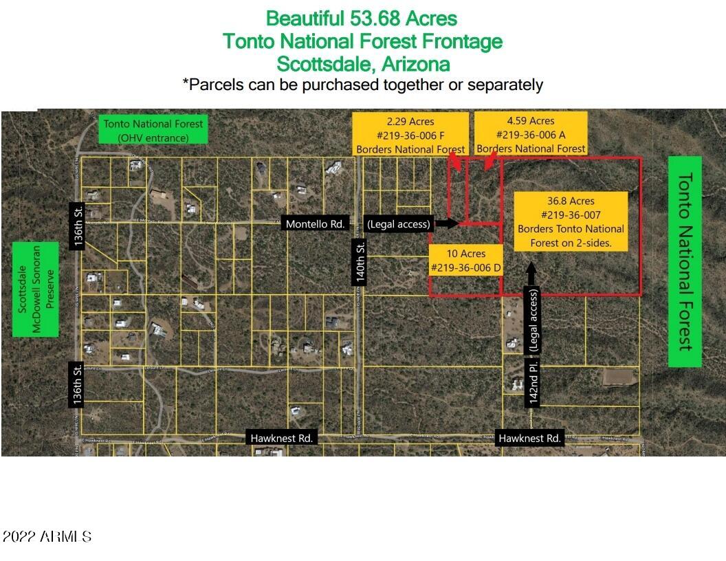 142-x3 East Montello Road Scottsdale, AZ 85262 - Photo 6 of 47 Parcel map