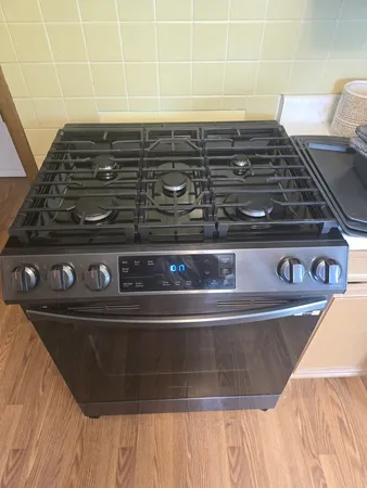 a close view of stove