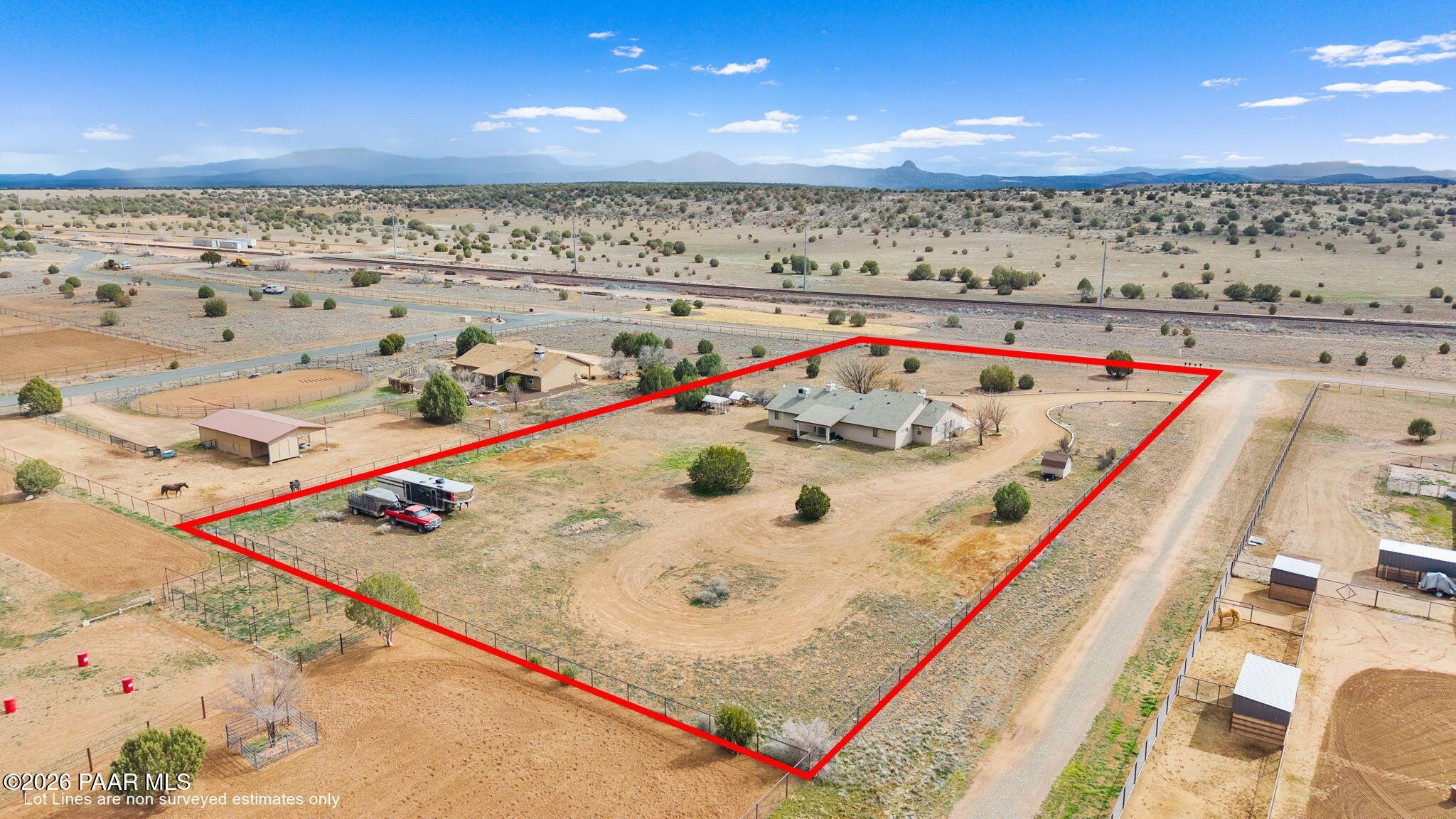 1680 East Verde Ranch Road Paulden, AZ 86334 - Photo 39 of 44 40-Aerial Back (2) Lot Lines