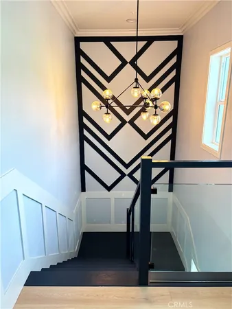 a view of a mirror on a wall