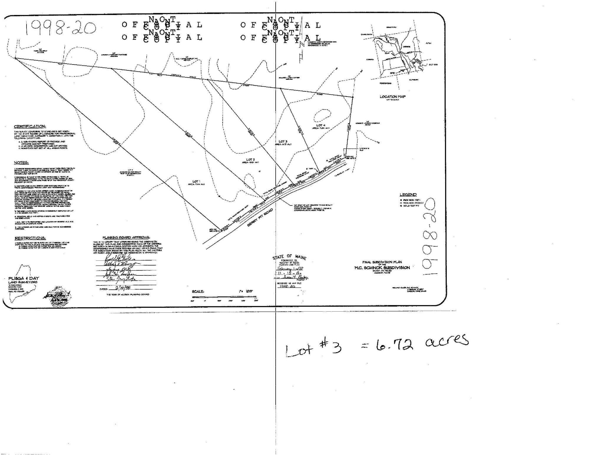 Lot Map