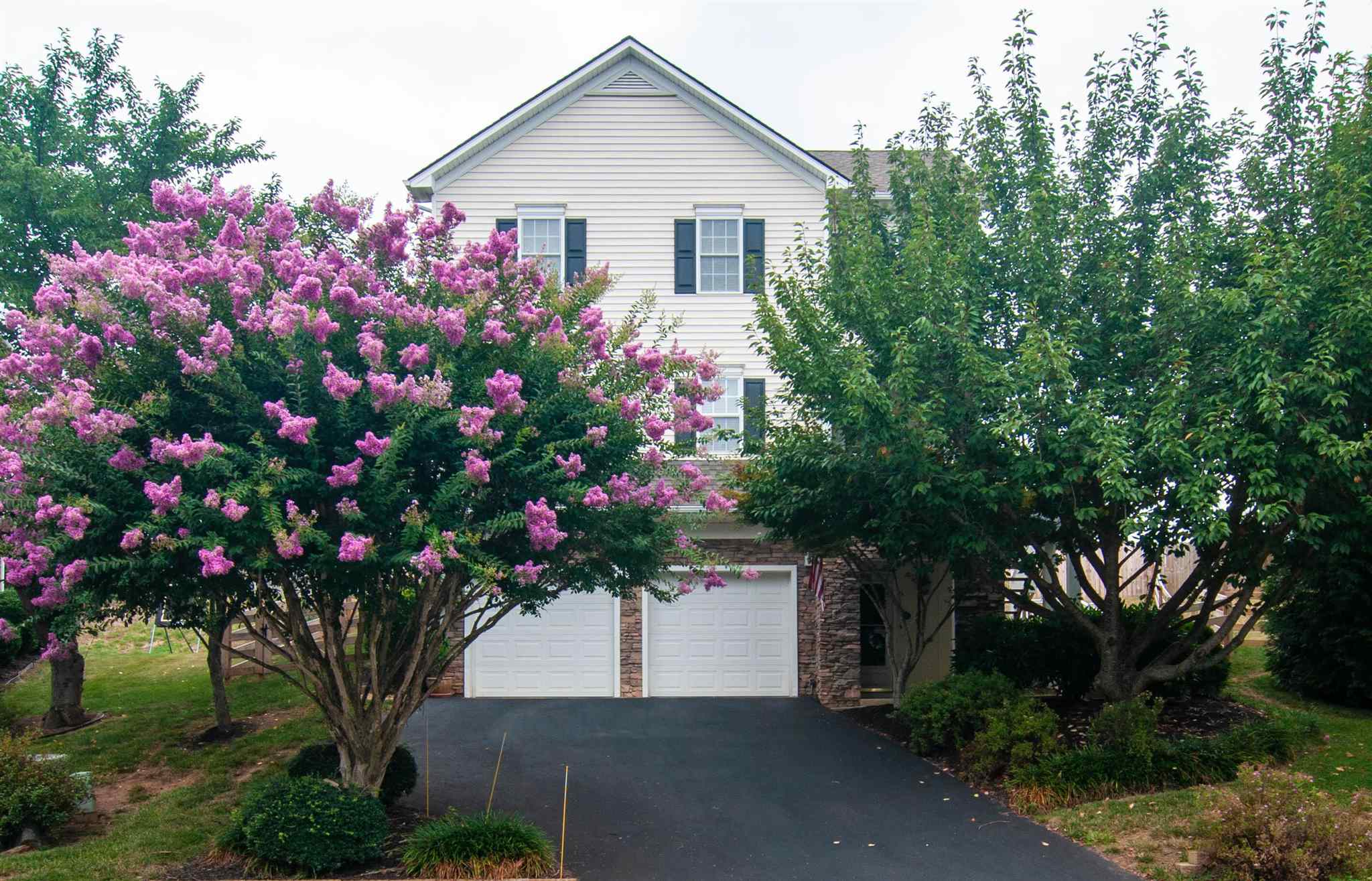 1265 Amber Ridge Road Charlottesville, VA 22901 - Photo 1 of 44 a front view of a house with a yard and fountain