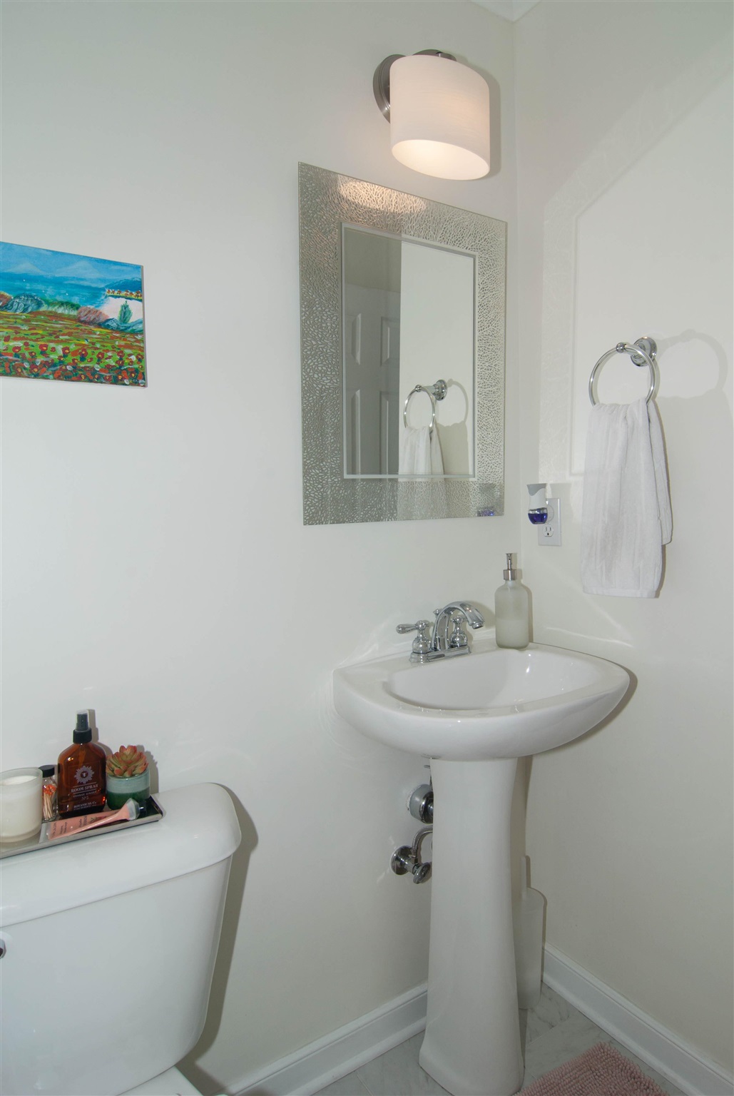 1265 Amber Ridge Road Charlottesville, VA 22901 - Photo 34 of 44 a bathroom with a sink a toilet and mirror