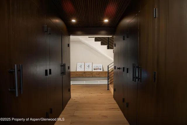 a view of balcony with furniture