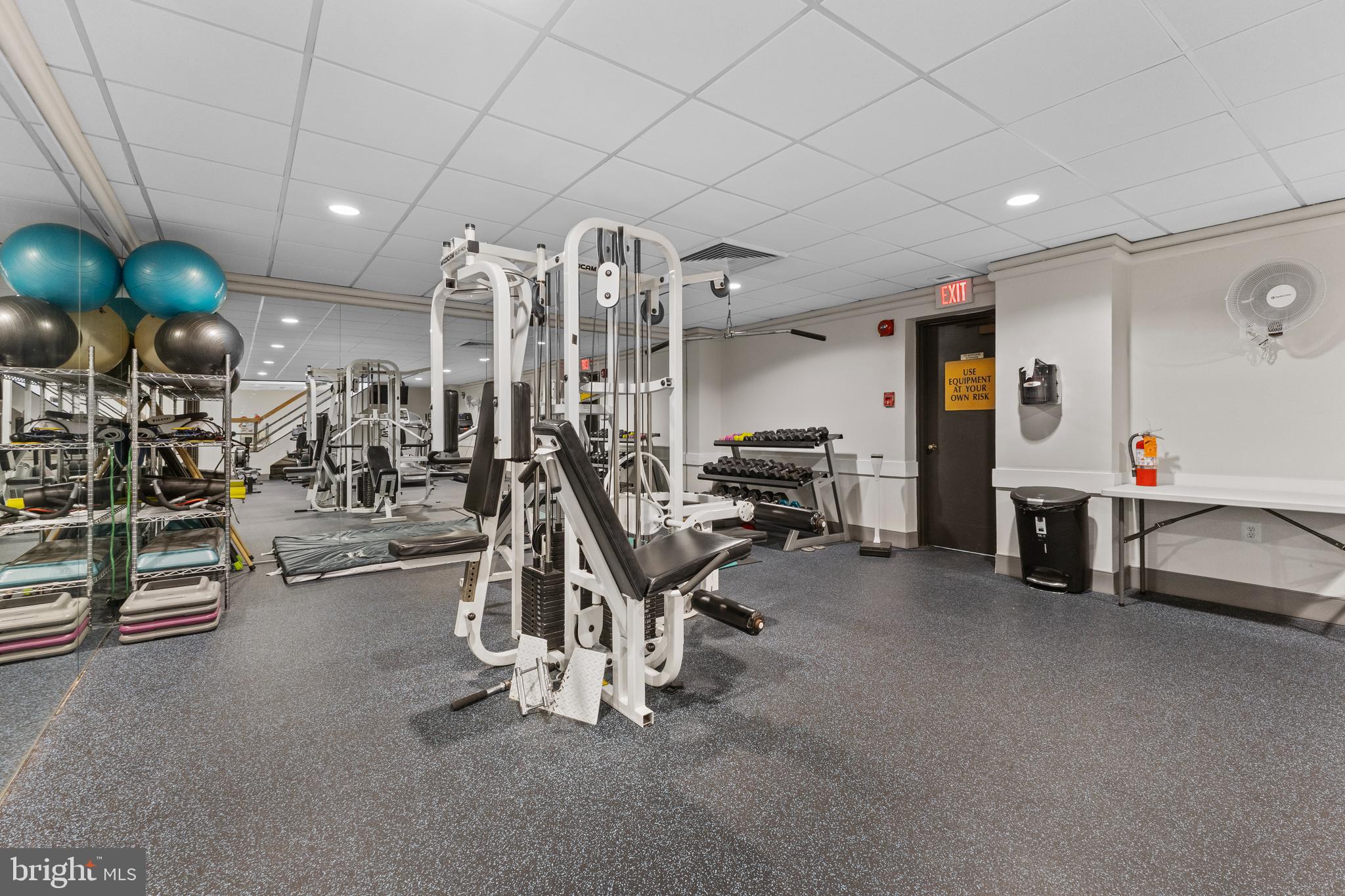 1099 22nd Street Northwest, Unit 807 Washington, DC 20037 - Photo 28 of 34 a view of a room with gym equipment