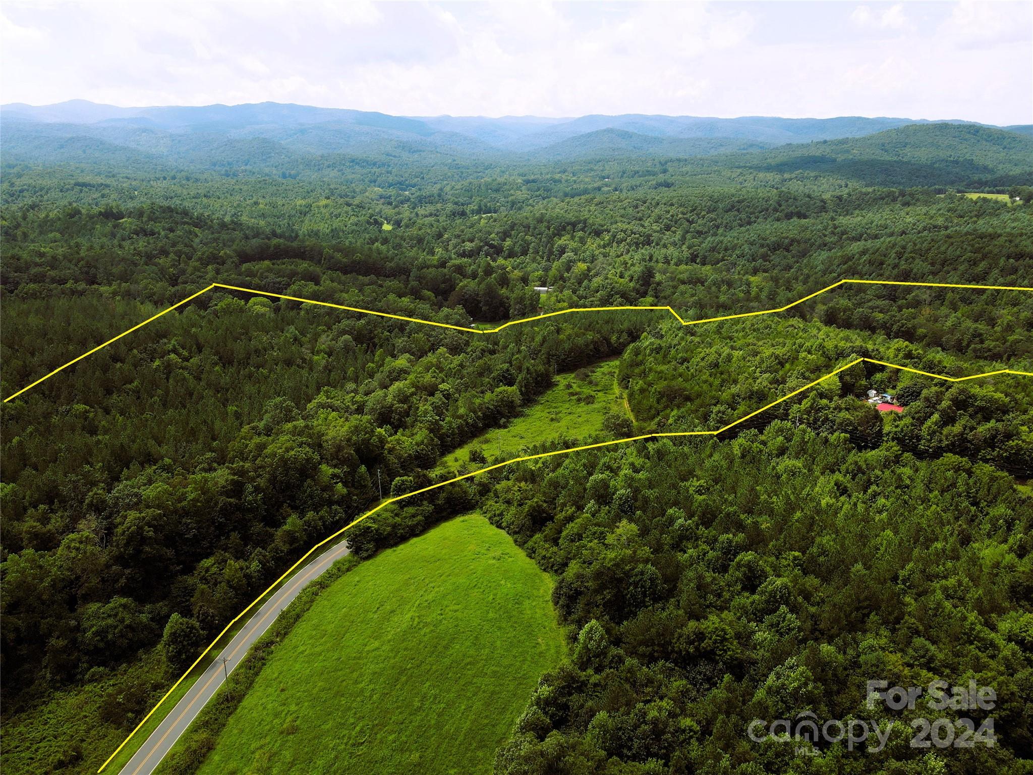 5157 Rhoney Road Connelly Springs, NC 28612 - Photo 4 of 29 a view of a green field with mountains in the background
