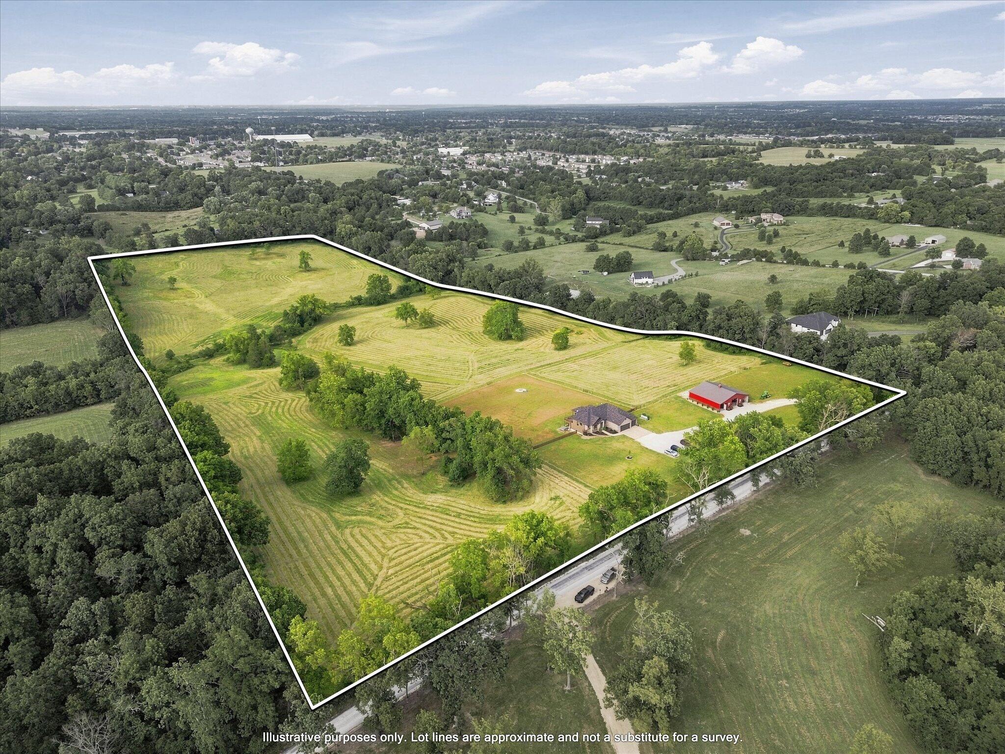 1337 Rosedale Road Nixa, MO 65714 - Photo 21 of 24 Drone Aerial