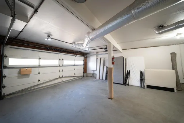 a view of a car garage