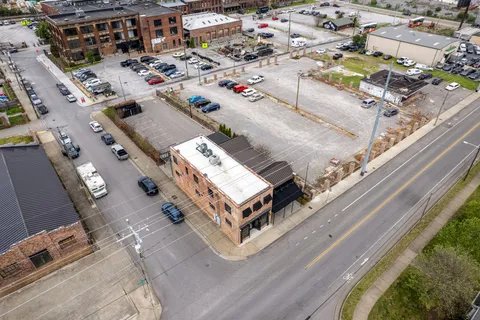 a aerial view of a city