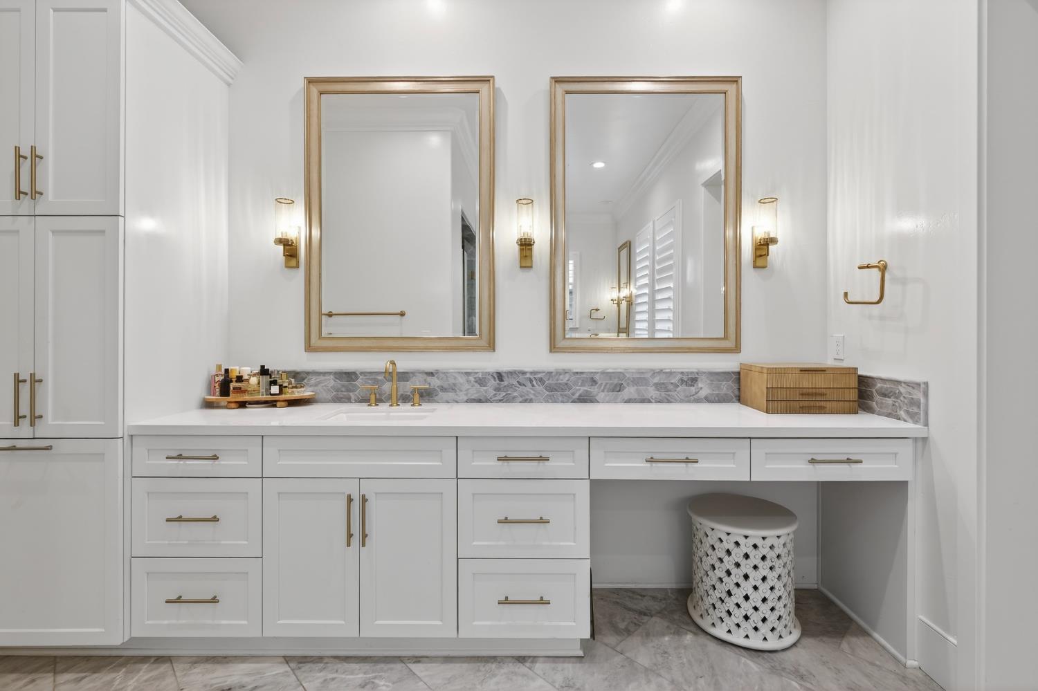 61 Secret Court Lodi, CA 95242 - Photo 40 of 79 a bathroom with a sink and a mirror