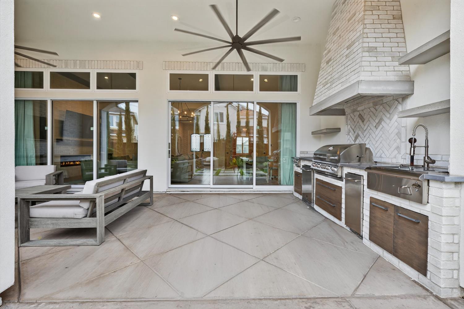 61 Secret Court Lodi, CA 95242 - Photo 57 of 79 a large kitchen with stainless steel appliances granite countertop a stove and a sink