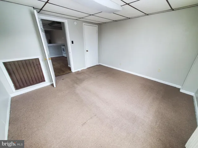 a view of a room with stairs