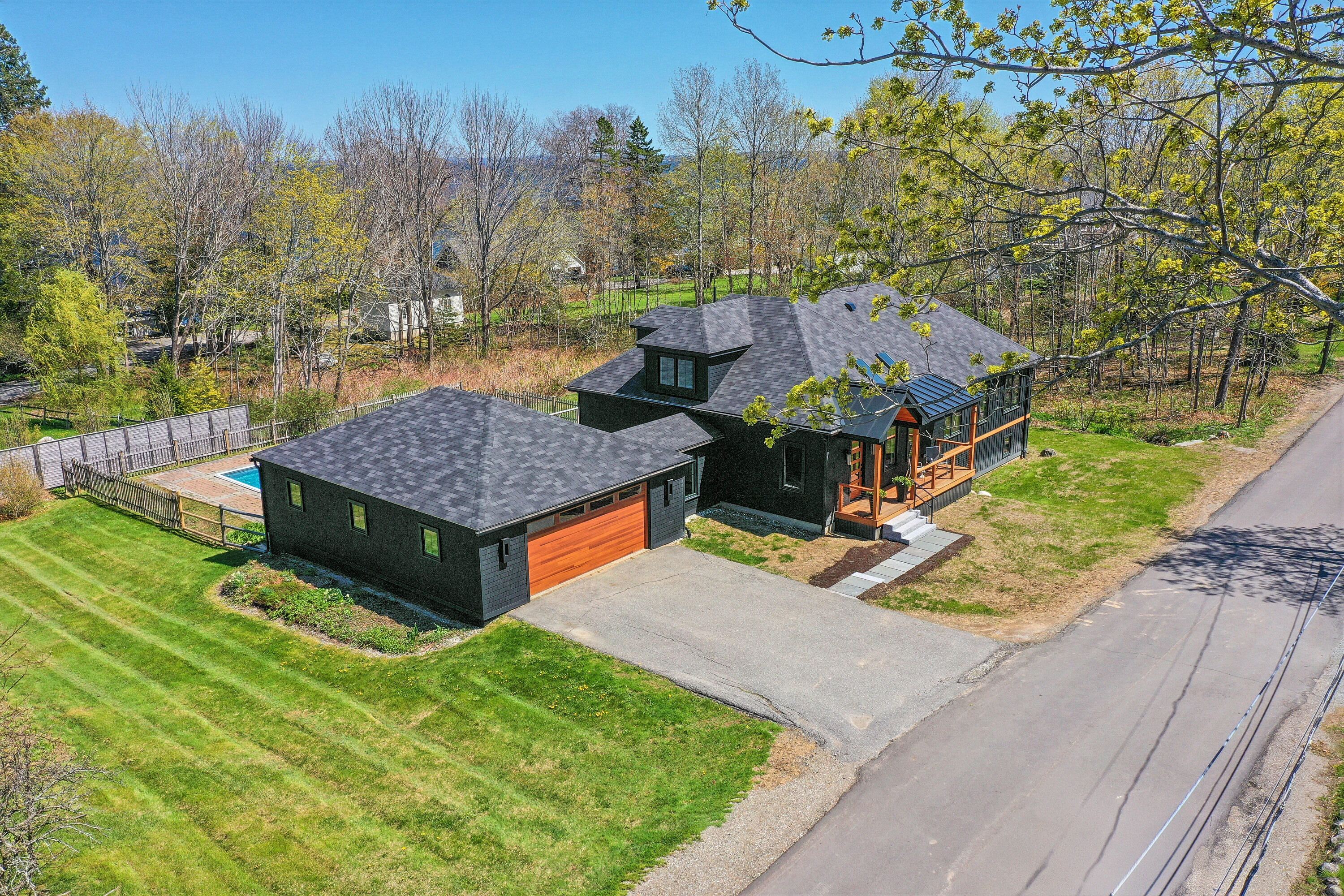 16 Cottage Street Belfast, ME 04915 - Photo 12 of 50 16 Cottage Drone Front View