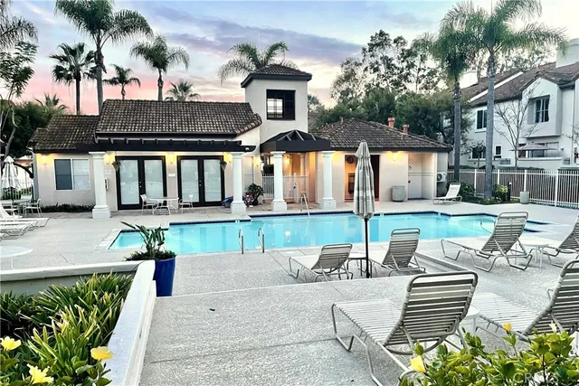 an outdoor view of garden with patio