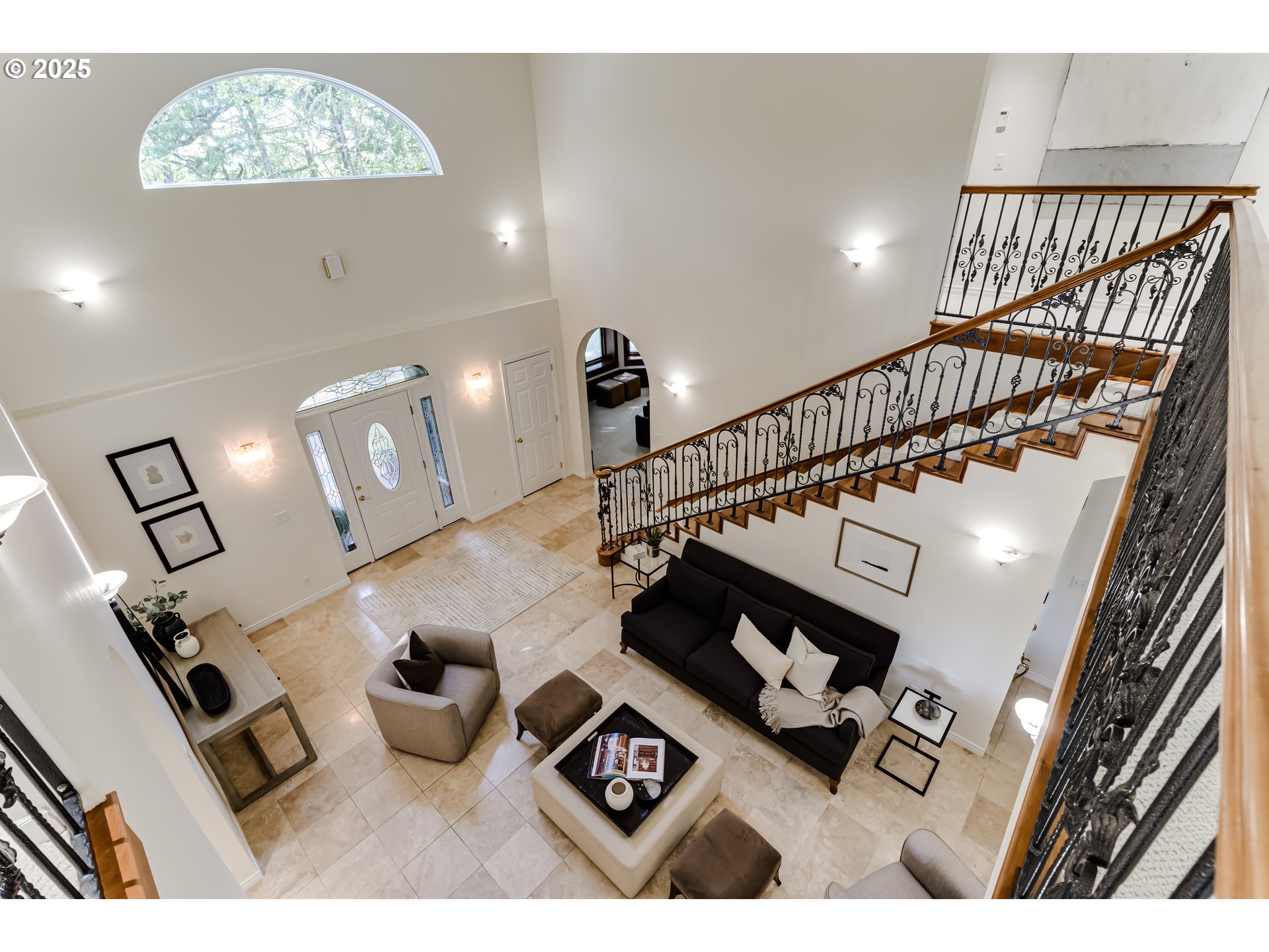 27161 Briggs Hill Road Eugene, OR 97405 - Photo 22 of 47 a view of entryway with workspace and stairs
