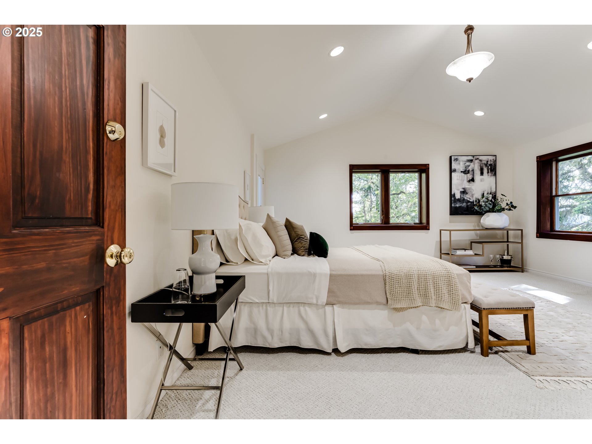 27161 Briggs Hill Road Eugene, OR 97405 - Photo 24 of 47 a bedroom with a bed and window
